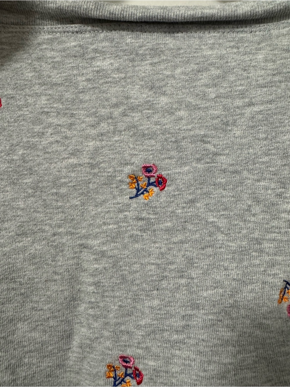 Draper James Gretchen Sweatshirt in Embroidered Viola size XL - Picture 5 of 5